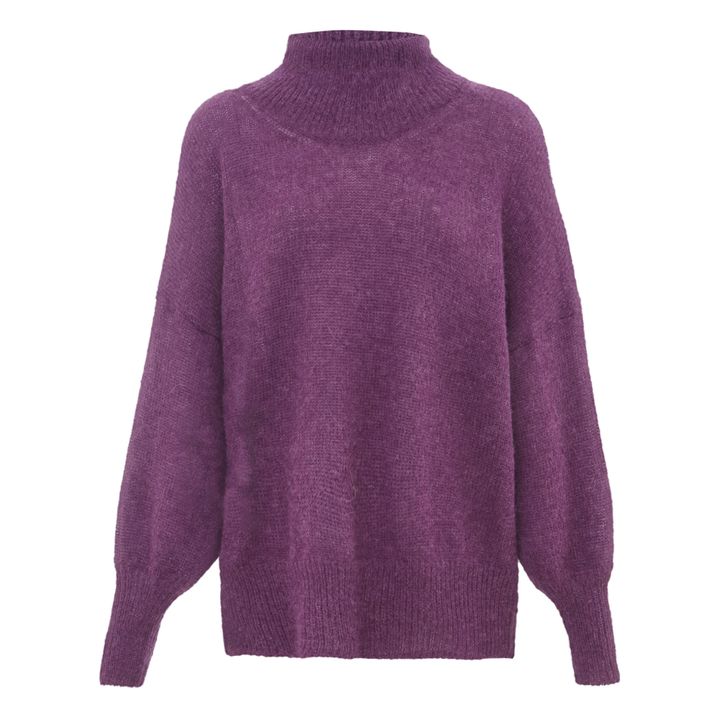 Pull Vegas Alpaga et Mohair | Violet- Image produit n°0