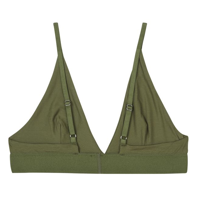 Soutien-Gorge Triangle Bamboo Lyocell | Vert olive