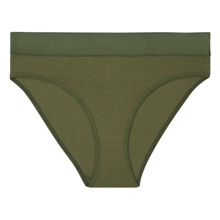 Bell Bamboo Lyocell Elastic Briefs | Olive green- Product image n°0