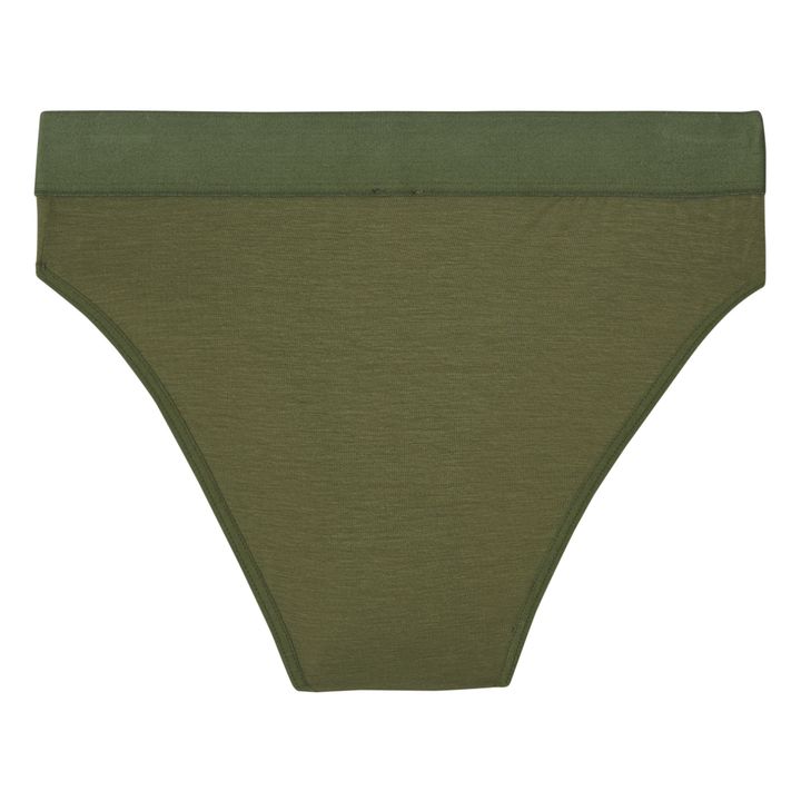 Bell Bamboo Lyocell Elastic Briefs | Olive green- Product image n°1