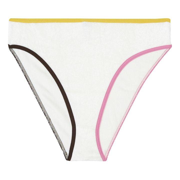 Bell Shiny Velour Briefs | White- Product image n°0