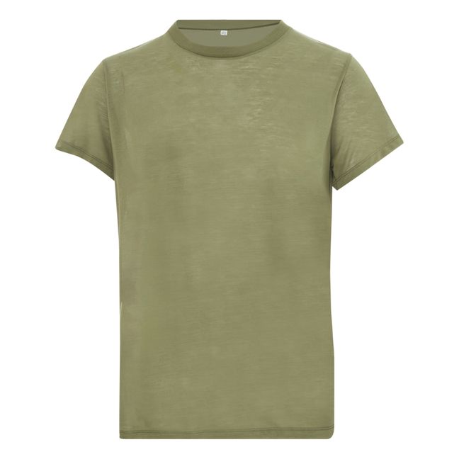 Bamboo Lyocell T-shirt | Olive green