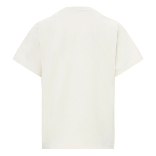 T-Shirt Imprimé Amore Libero Coton Bio | Blanc cassé