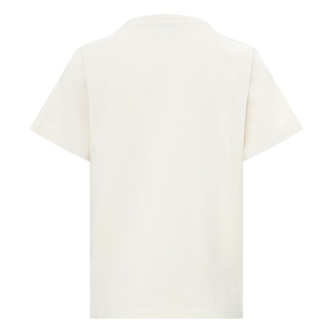 Camiseta estampada Winter Sun de algodón orgánico | Marfil