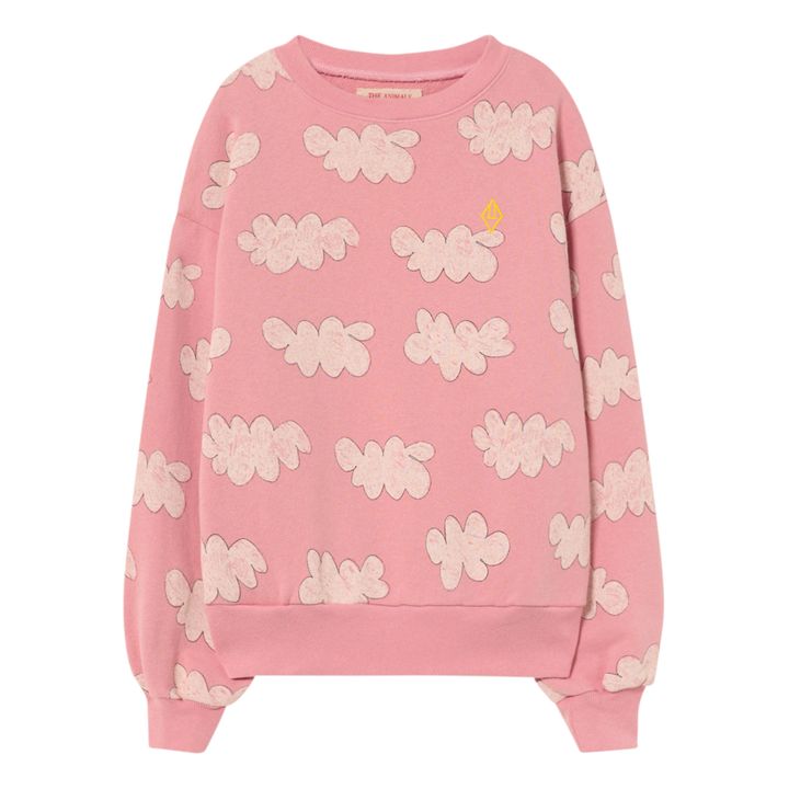 Sweatshirt Wolken | Rosa- Produktbild Nr. 0