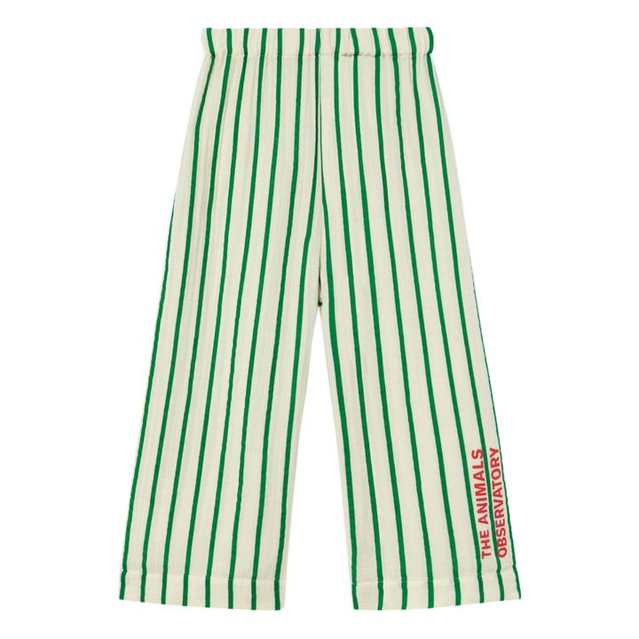 Striped Trousers | Green- Product image n°0