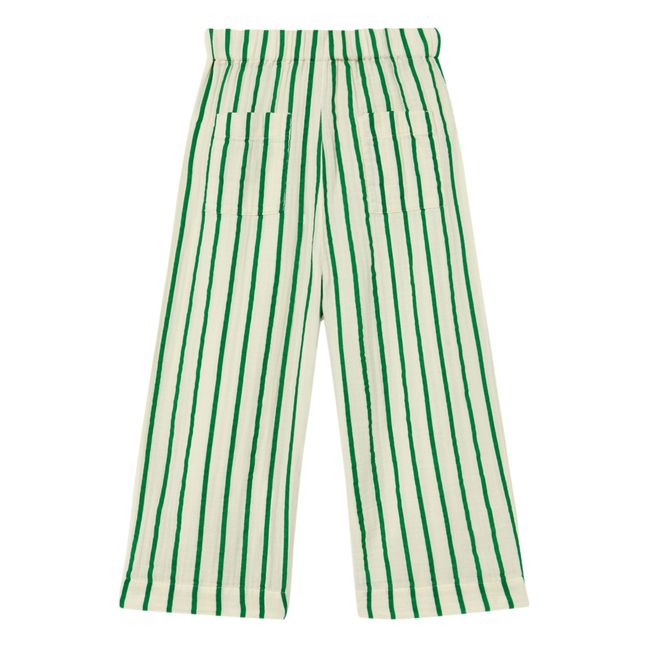 Pantalón a rayas | Verde