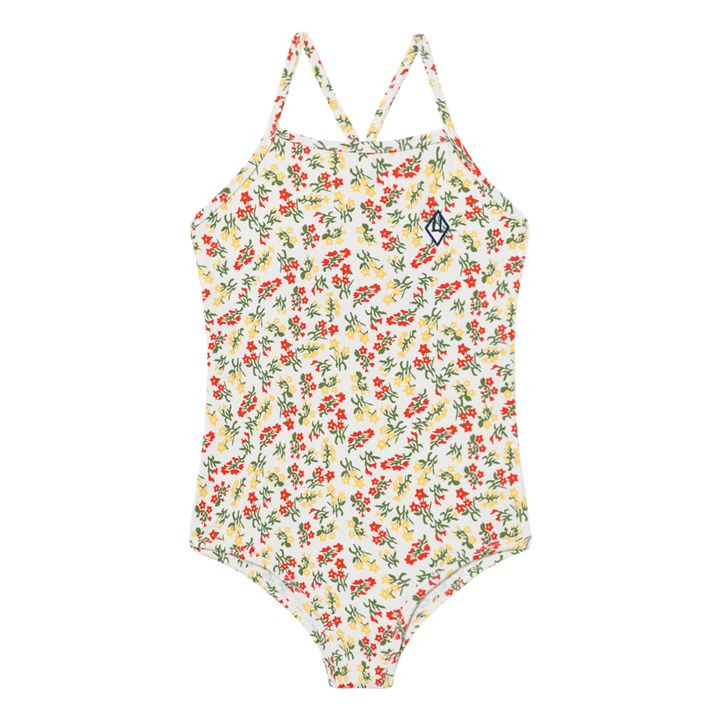 Flower One-Piece Swimsuit | Ecru- Product image n°0