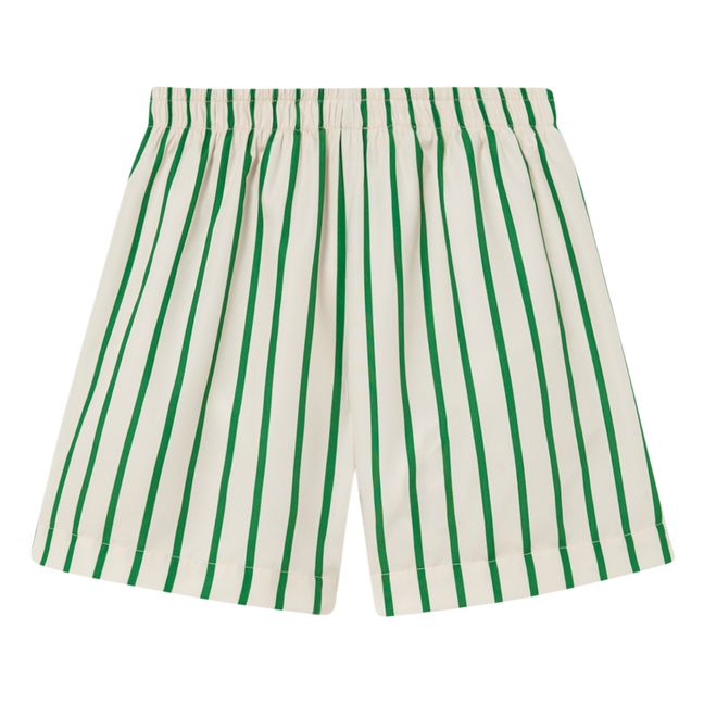 Striped Swim Trunks | Green