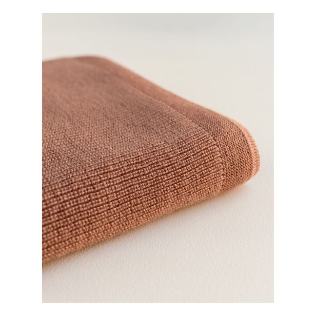 Felix Merino Wool Blanket | Terracotta
