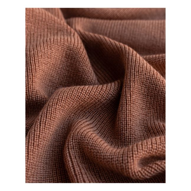 Felix Merino Wool Blanket | Terracotta