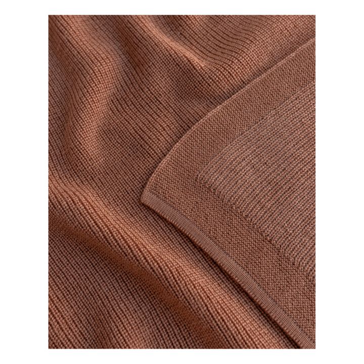 Felix Merino Wool Blanket | Terracotta- Imagen del producto n°5