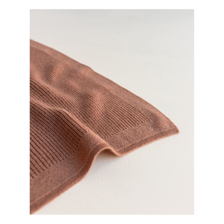 Felix Merino Wool Blanket | Terracotta- Imagen del producto n°6