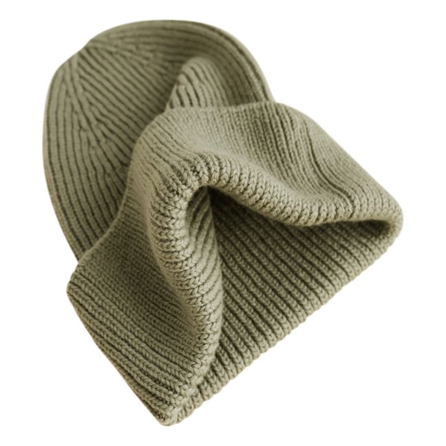 Berretto in lana merino Fonzie | Verde militare