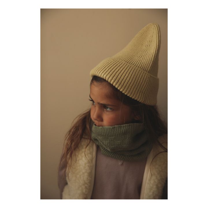 Bonnet en Mérinos Fonzie | Yellow- Product image n°2
