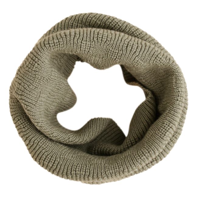 Sciarpa girocollo in lana merino Gigi | Verde militare