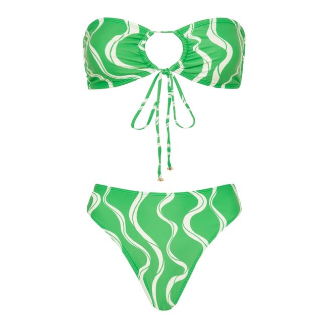 Top de bikini Arriba | Verde