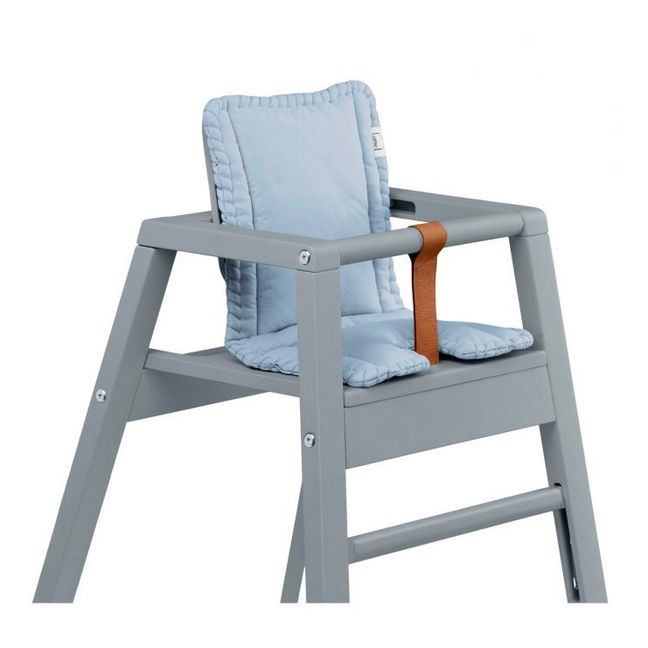 Coussin pour chaise haute Robot en coton bio | Bleu ciel