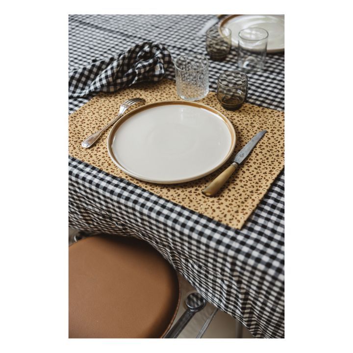 Tischset aus bedruckter Baumwolle | Sandfarben- Produktbild Nr. 1