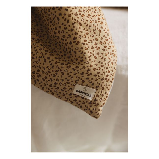 Printed Linen Quilt  | Sand