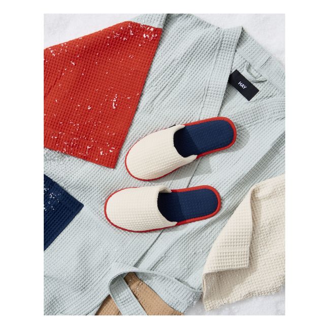 Chaussons en nid d'abeille | Crème