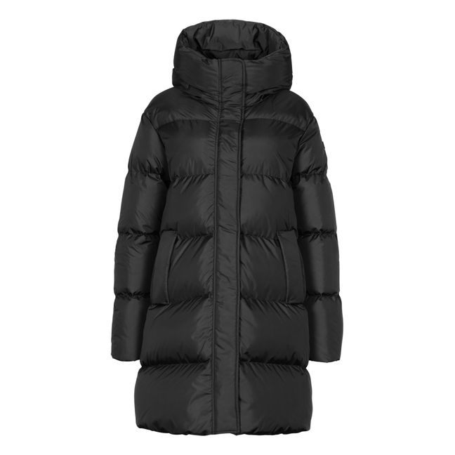 Fur-Lined Puffer Jacket | Black