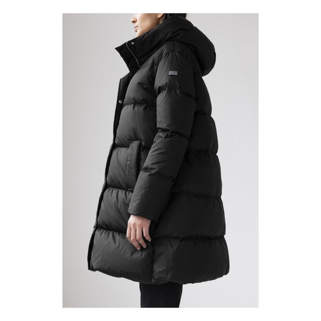 Fur-Lined Puffer Jacket | Black