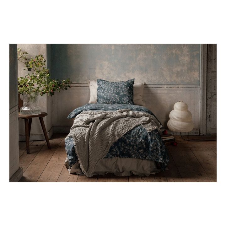 Set di biancheria da letto, modello: Fauna, in percalle di cotone | Blu- Immagine del prodotto n°1