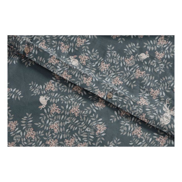 Set di biancheria da letto, modello: Fauna, in percalle di cotone | Blu- Immagine del prodotto n°3