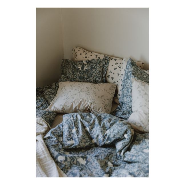 Fauna Cotton Percale Pillowcase | Azul