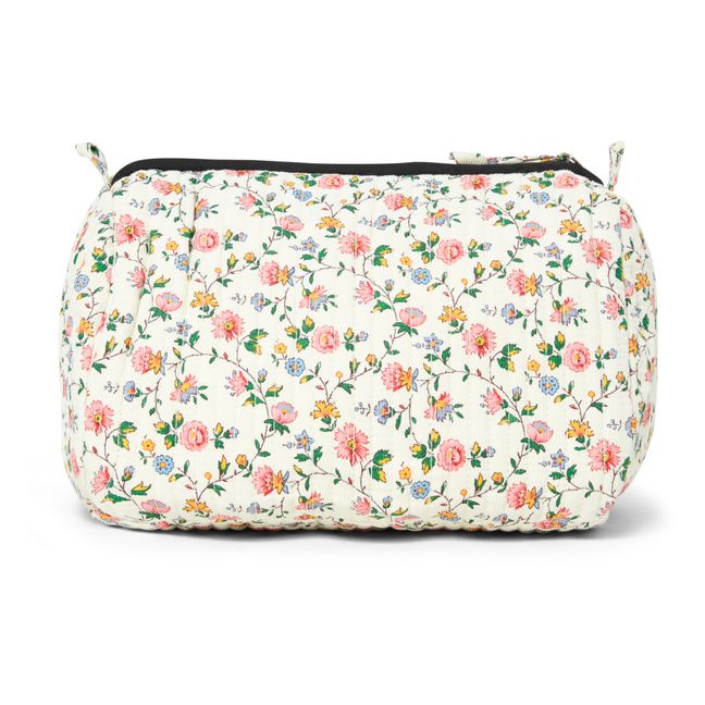 Floral Corduroy Toiletry Bag | Ecru