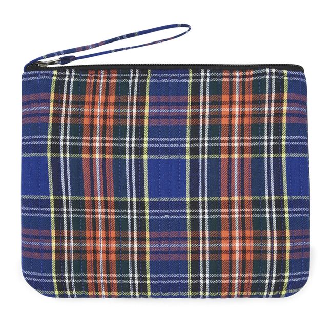 Checkered Pouch | Blu