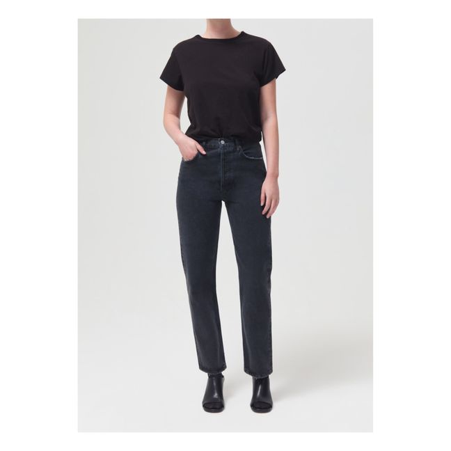 Organic Cotton 90's Pinch Waist Jeans | Black Tea