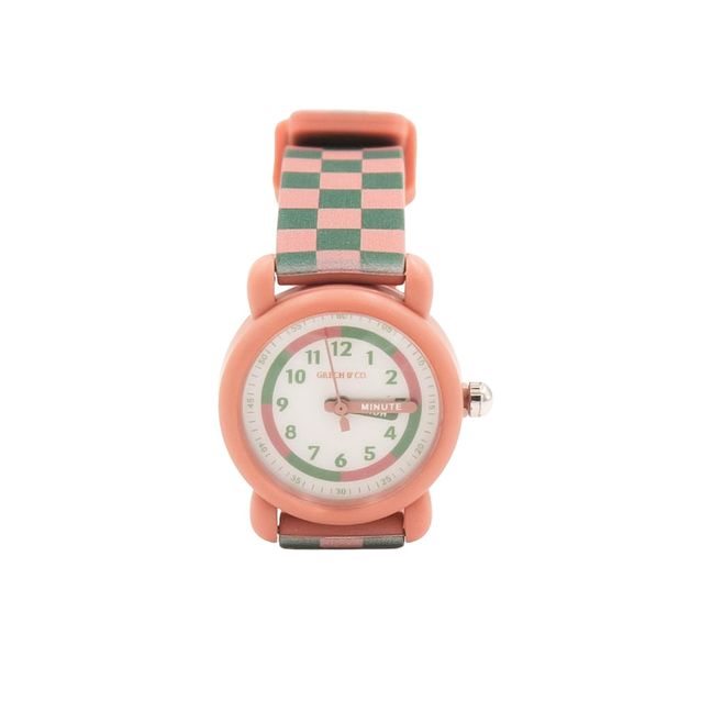 Checkered Watch | Pink