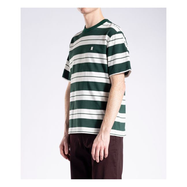 T-Shirt Johannes Varsity Stripe | Vert