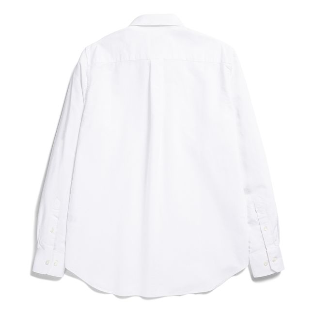 Algot Oxford Monogram Organic Cotton Shirt | White