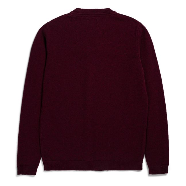 Pull Laine Sigfried Lambswool | Rouge Brun