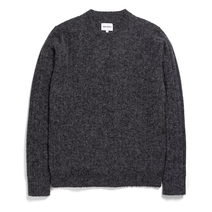Sigfried Alpaca Wool Sweater | Anthrazit- Produktbild Nr. 0