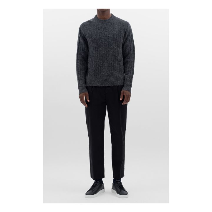 Sigfried Alpaca Wool Sweater | Anthrazit- Produktbild Nr. 1