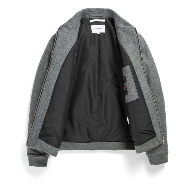 Veste Zippée Ryan Varsity | Gris chiné