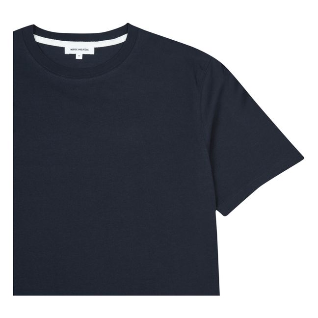 Niels Standard SS Organic Cotton T-Shirt | Azul Marino