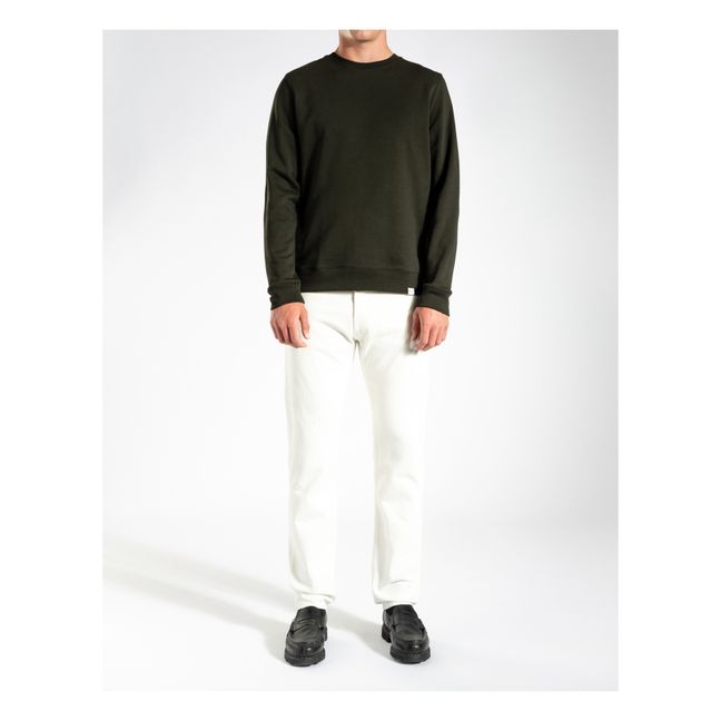 Vagn Classic Organic Cotton Sweatshirt | Verde militare