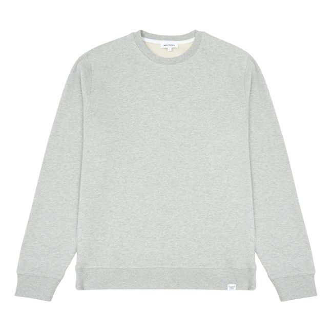 Vagn Classic Organic Cotton Sweatshirt | Grau Meliert