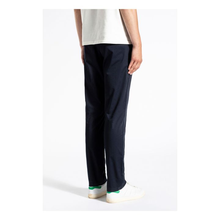 Pantalon Chino Coton Bio Aros Slim  | Bleu marine- Image produit n°3