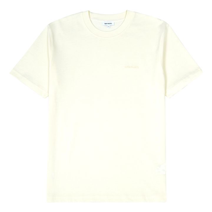 T-Shirt Coton Bio Johannes Heavy Logo SS | Ecru- Image produit n°0