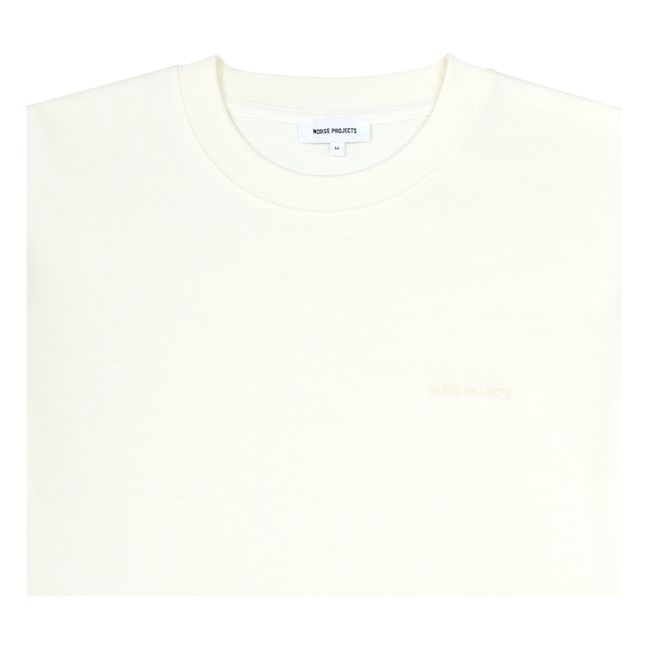 Johannes Heavy Logo SS Organic Cotton T-Shirt | Ecru