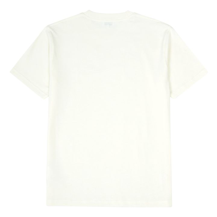 T-Shirt Coton Bio Johannes Heavy Logo SS | Ecru- Image produit n°4