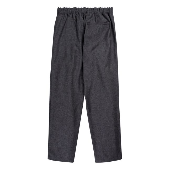 Pantalon Laine Ezra Flanelle  | Gris anthracite