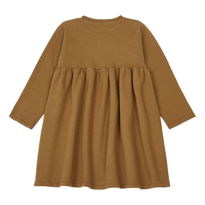 Lobelia Organic Cotton Fleece Dress | Camel- Product image n°7