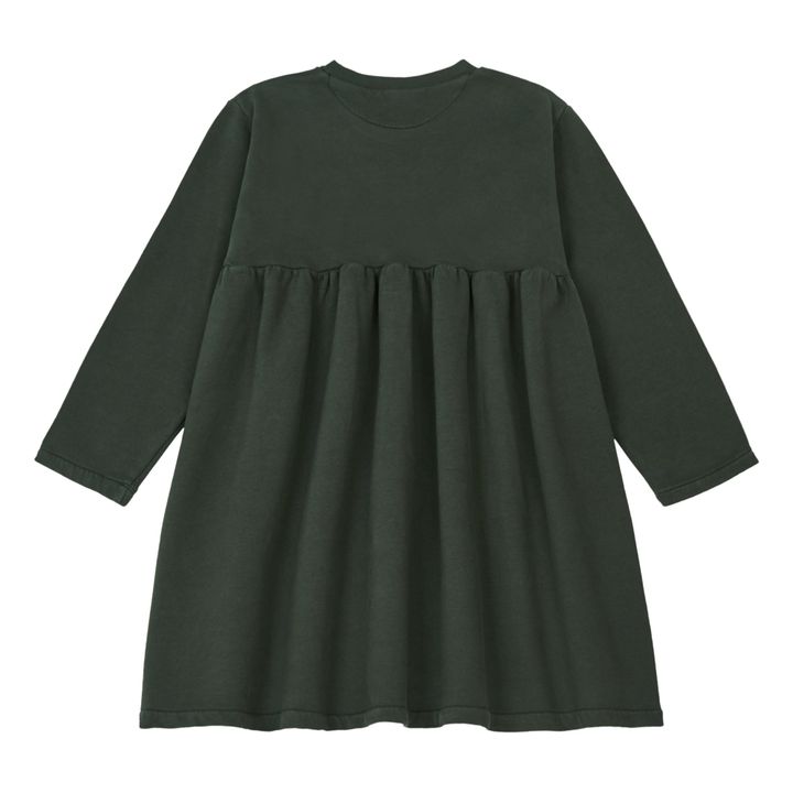 Lobelia Organic Cotton Fleece Dress | Nero- Immagine del prodotto n°4